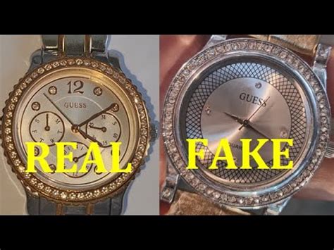 guess watch original vs fake|how to find out if watches are real.